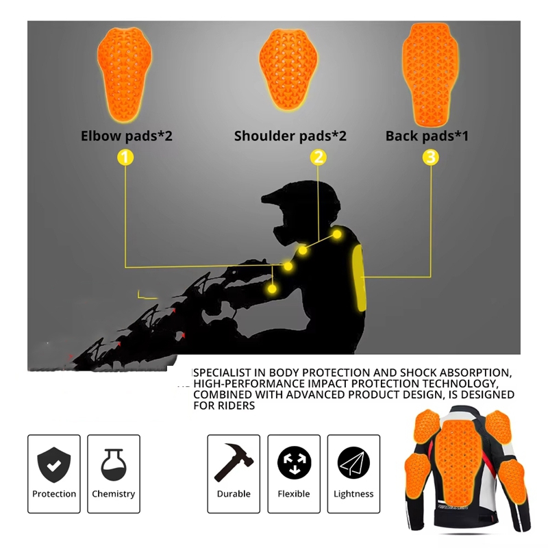 Cycling Gear And Equipment - معدات ركوب الدراجات: وسادات حماية للظهر