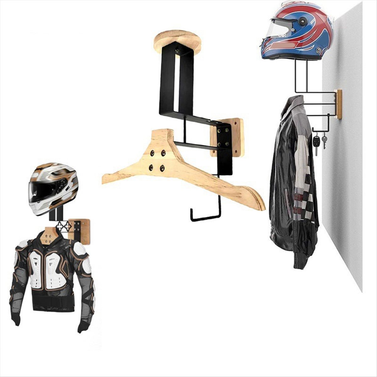 حامل خشبي جديد للخوذة على شكل  - مراجعة Cycling Gear Holder وسعره