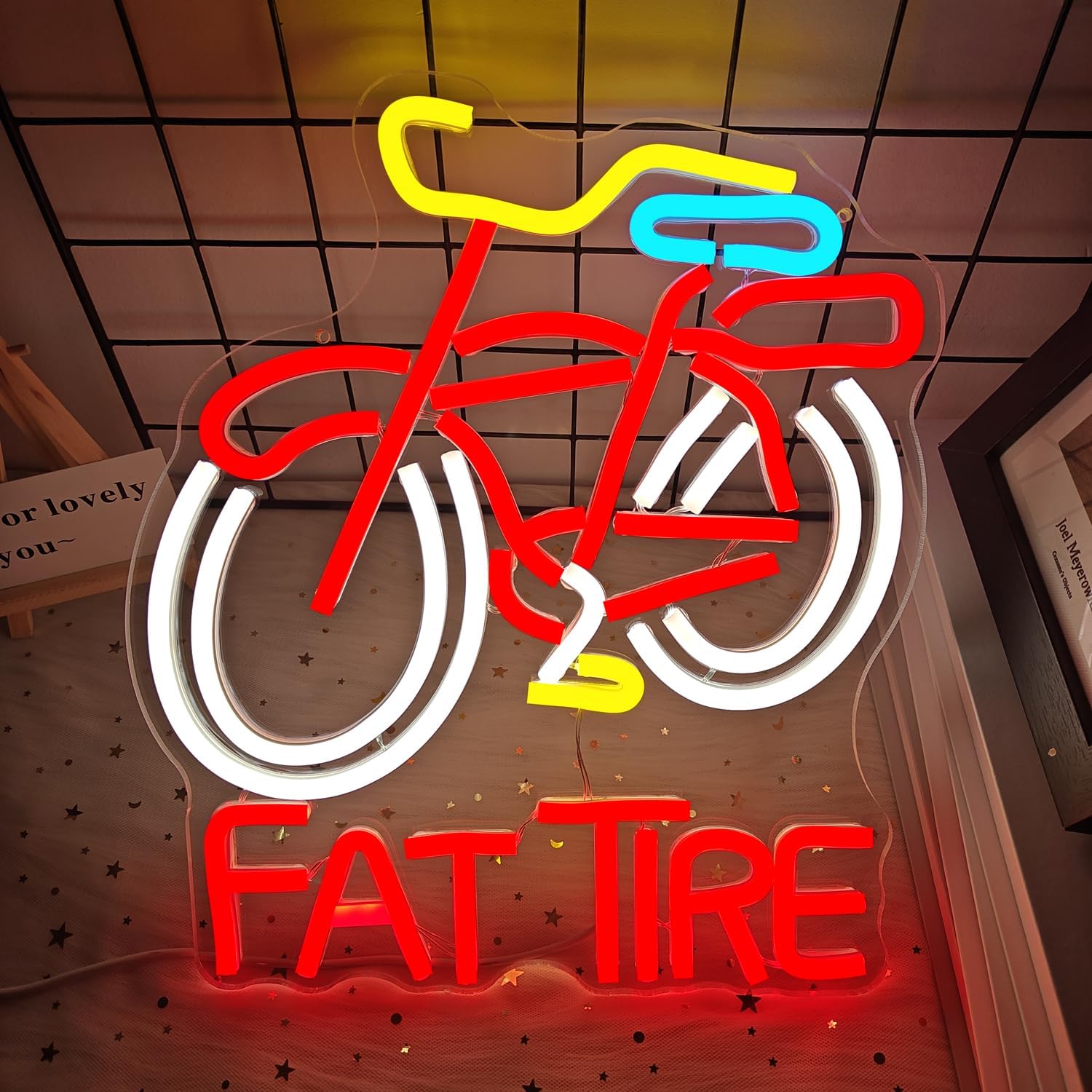 لافتة نيون LED على شكل دراجة ب - مراجعة Cycling Gear Store وسعره